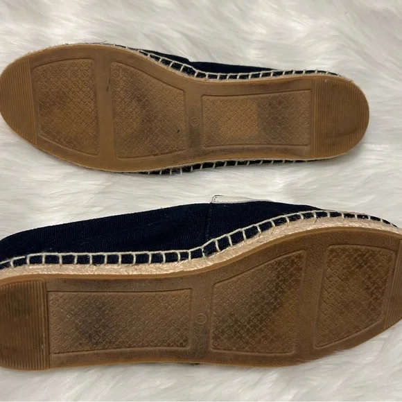 Tory Burch Navy and Tan Espadrilles - Picture 6 of 6